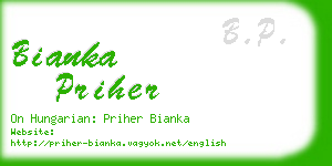 bianka priher business card